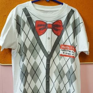 Short sleeve, bow tie T shirt